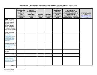 Regulated Medical Waste Facility Annual Report - New York, Page 2