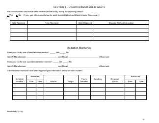 Long Island Landfill Annual/Quarterly Report - New York, Page 10