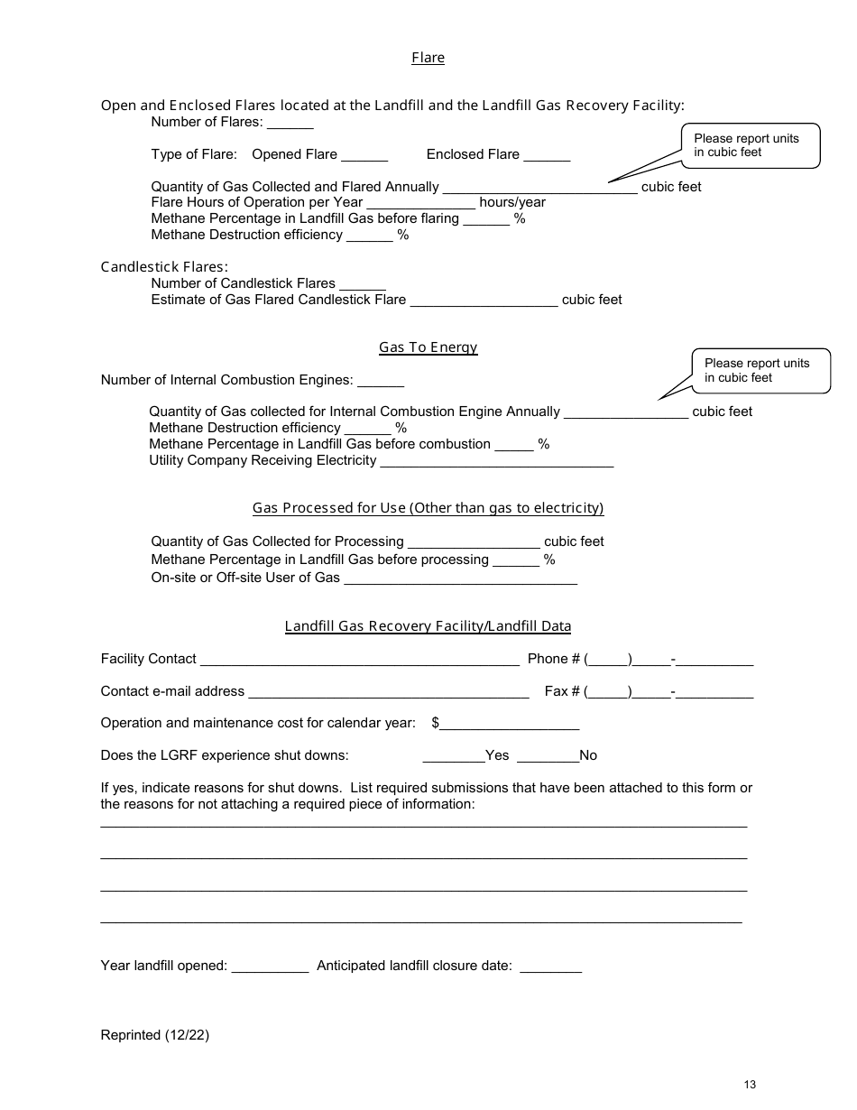 Long Island Landfill Annual / Quarterly Report - New York, Page 13
