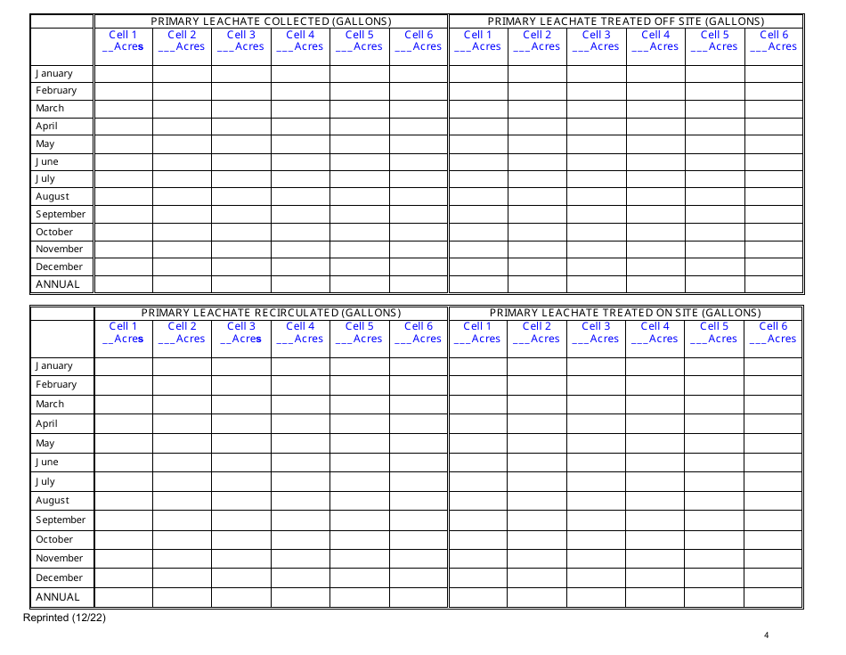 Long Island Landfill Annual / Quarterly Report - New York, Page 4