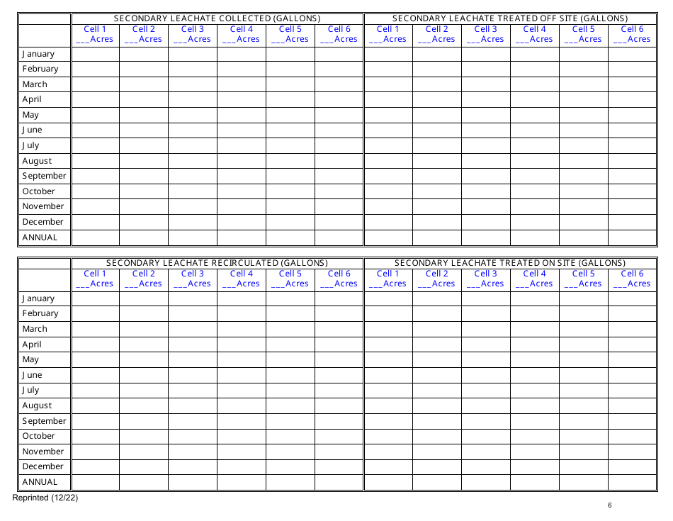Long Island Landfill Annual / Quarterly Report - New York, Page 6