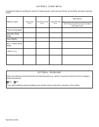 Scrap Metal Processors Annual Report - New York, Page 3