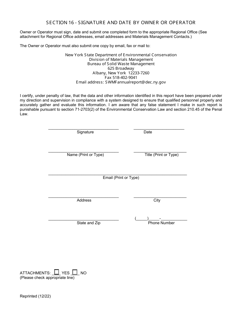 Combustion and Thermal Treatment Facility Annual / Quarterly Report - New York, Page 12