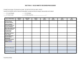 Combustion and Thermal Treatment Facility Annual/Quarterly Report - New York, Page 2