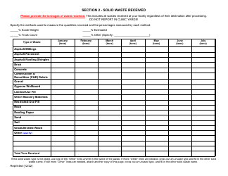 Permitted C&amp;d Debris Handling and Recovery Facility Annual Report - New York, Page 2