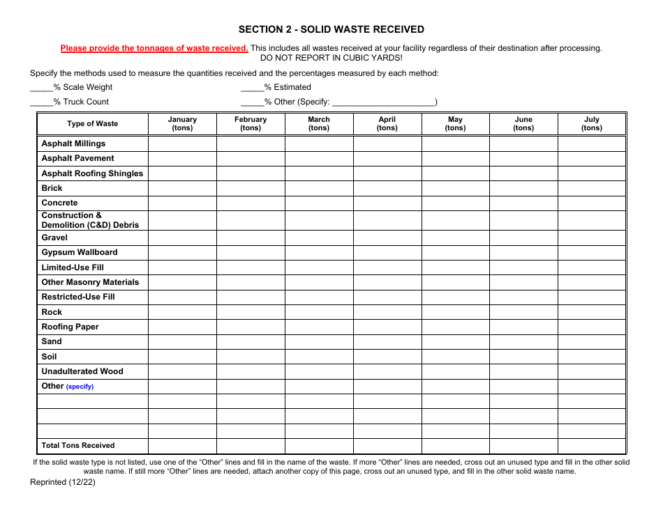 Permitted Cd Debris Handling and Recovery Facility Annual Report - New York, Page 2