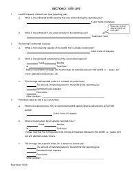 Active Construction and Demolition (C&amp;d) Debris Landfill Annual/Quarterly Report - New York, Page 2