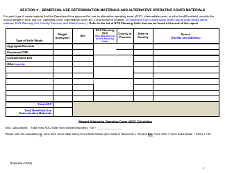 Active Construction and Demolition (C&amp;d) Debris Landfill Annual/Quarterly Report - New York, Page 6