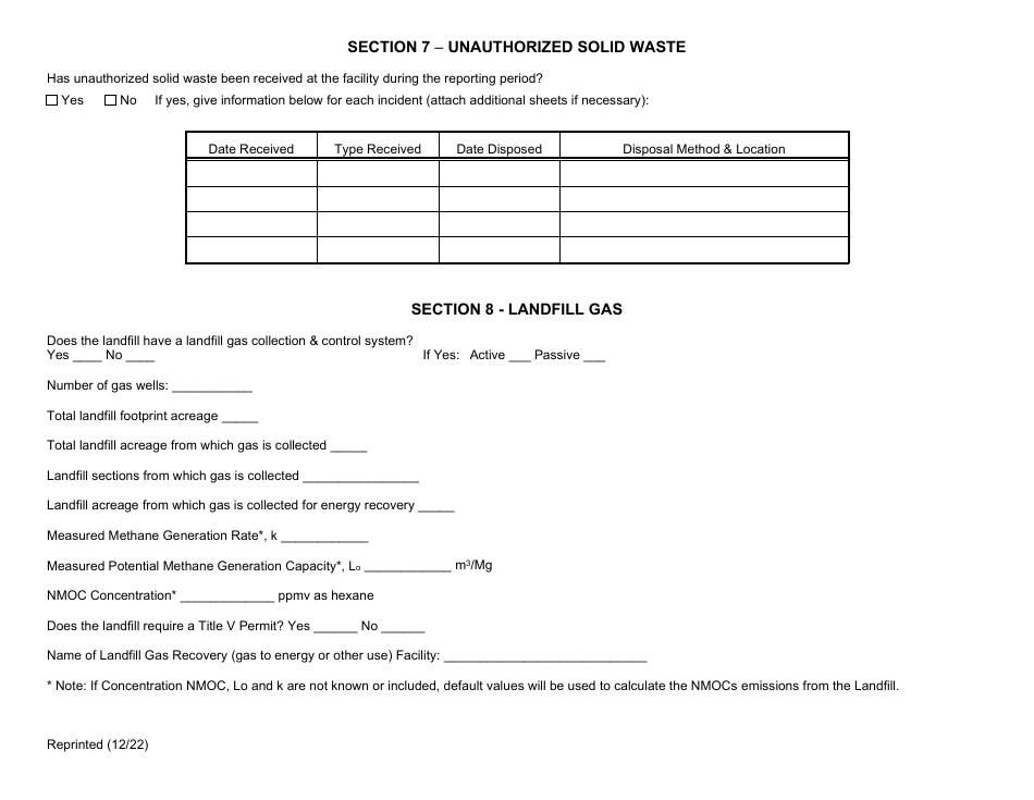 Active Construction and Demolition (Cd) Debris Landfill Annual / Quarterly Report - New York, Page 9