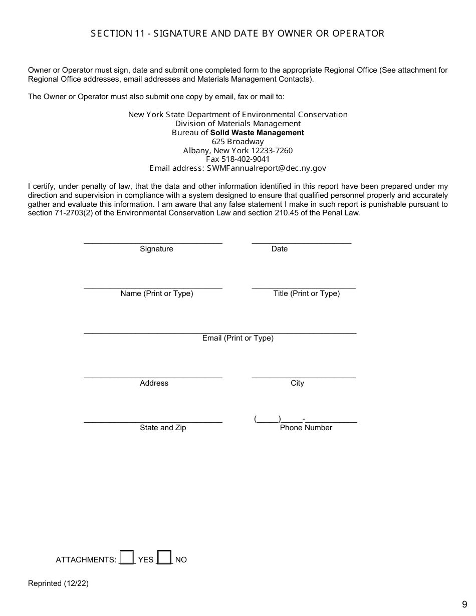 Waste Tire Handling  Recovery Facility Annual Report - New York, Page 9