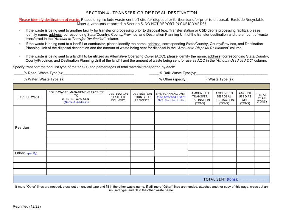 Registered Cd Debris Handling and Recovery Facility Annual Report - New York, Page 8