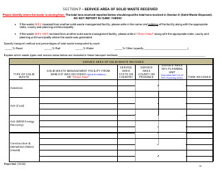 Msw, Industrial or Ash Landfill Annual/Quarterly Report - New York, Page 10