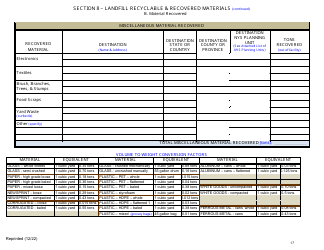 Msw, Industrial or Ash Landfill Annual/Quarterly Report - New York, Page 17