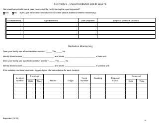 Msw, Industrial or Ash Landfill Annual/Quarterly Report - New York, Page 18