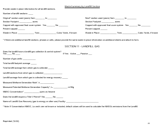 Msw, Industrial or Ash Landfill Annual/Quarterly Report - New York, Page 20