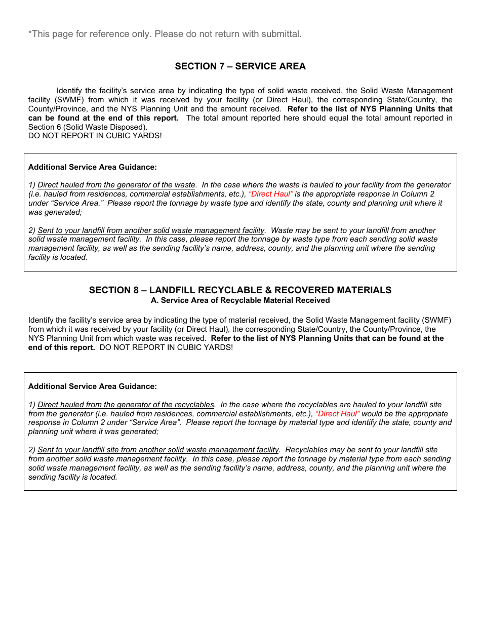 Msw, Industrial or Ash Landfill Annual / Quarterly Report - New York, Page 27