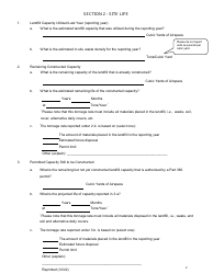 Msw, Industrial or Ash Landfill Annual/Quarterly Report - New York, Page 2