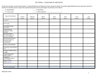 Msw, Industrial or Ash Landfill Annual/Quarterly Report - New York, Page 8