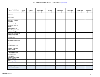 Msw, Industrial or Ash Landfill Annual/Quarterly Report - New York, Page 9