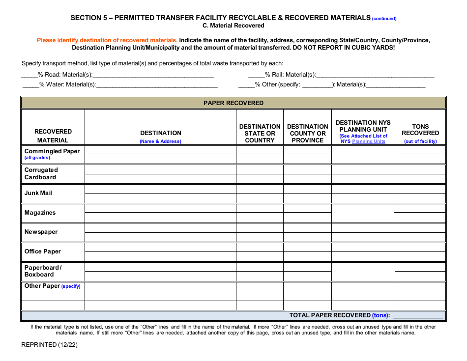 Permitted Transfer Facility Annual Report - New York, Page 10