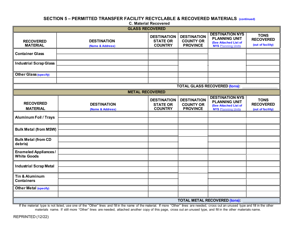 Permitted Transfer Facility Annual Report - New York, Page 11