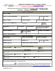 Permitted Transfer Facility Annual Report - New York