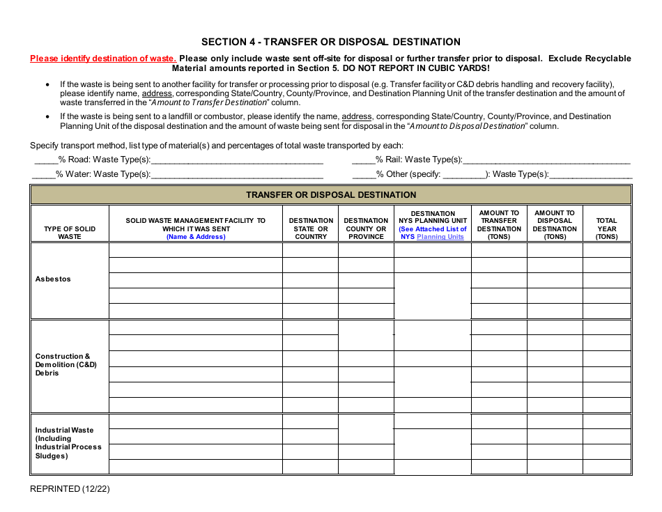 Permitted Transfer Facility Annual Report - New York, Page 6