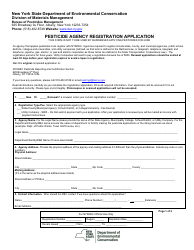 Pesticide Agency Registration Application - New York