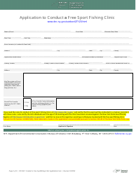 Application to Conduct a Free Sport Fishing Clinic - New York, Page 2
