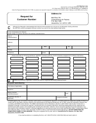 Form PTO/SB/125 Request for Customer Number