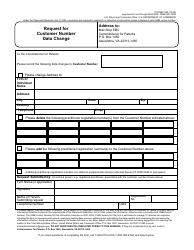 Document preview: Form PTO/SB/124 Request for Customer Number Data Change