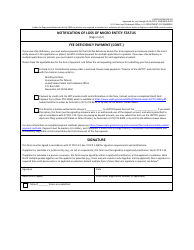 Form USPTO/SB/460 Notification of Loss of Micro Entity Status, Page 2