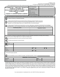 Form PTO/SB/81C Reexamination - Third Party Requester Power of Attorney of Revocation of Power of Attorney With a New Power of Attorney and Change of Correspondence Address