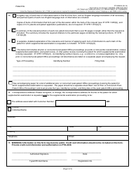 Form PTO/SB/59 Request for Supplemental Examination Transmittal Form, Page 2