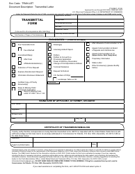 Document preview: Form PTO/SB/21 Transmittal Form