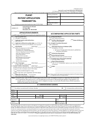 Document preview: Form PTO/AIA/19 Plant Patent Application Transmittal