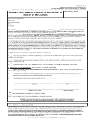 Form PTO/SB/25A Terminal Disclaimer in a Patent or Proceeding in View of an Application
