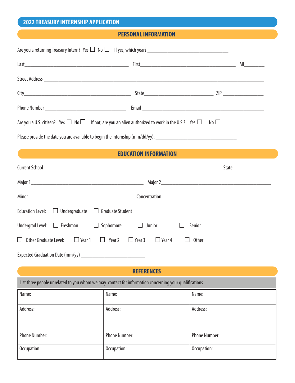 Treasury Internship Application - New Jersey, Page 3