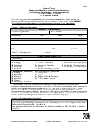 Form DBPR BCAIB8 Application for Reexamination - Florida, Page 2