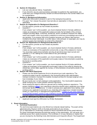 Form DBPR BCAIB4 Application for Provisional Certificate - Building Code Administrator - Florida, Page 3