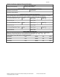 Form DBPR BCAIB4 Application for Provisional Certificate - Building Code Administrator - Florida, Page 6