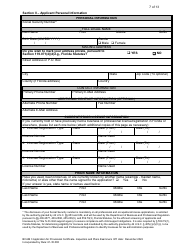 Form DBPR BCAIB3 Application for Provisional Certificate - Inspectors and Plans Examiners - Florida, Page 7