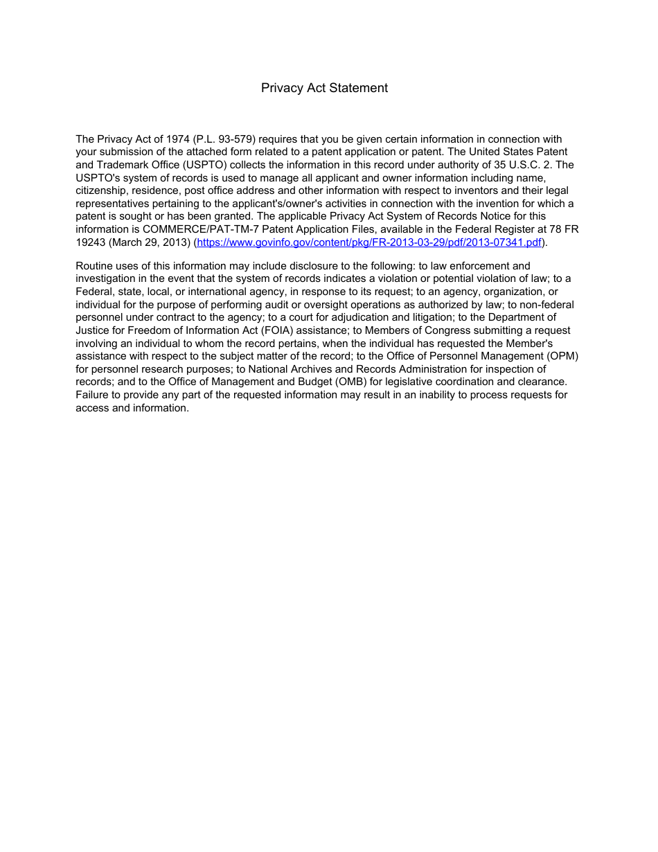Form PTO / SB / 20PH Request for Participation in the Patent Prosecution Highway (Pph) Pilot Program Between the Intellectual Property Office of the Philippines (Ipoph) and the Uspto, Page 3