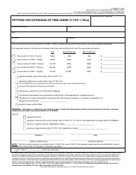 Document preview: Form PTO/SB/22 Petition for Extension of Time Under 37 Cfr 1.136(A)