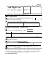 Document preview: Form PTO/SB/81A Patent - Power of Attorney or Revocation of Power of Attorney With a New Power of Attorney and Change of Correspondence Address