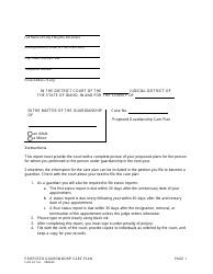 Form CAO GC9-6 Proposed Guardianship Care Plan - Idaho