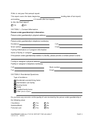 Form CAO GC9-4 Guardian's Annual Status Report for an Adult - Idaho, Page 2