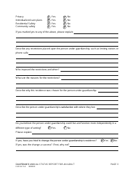 Form CAO GC9-4 Guardian's Annual Status Report for an Adult - Idaho, Page 3