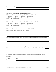 Form CAO GC9-4 Guardian's Annual Status Report for an Adult - Idaho, Page 5