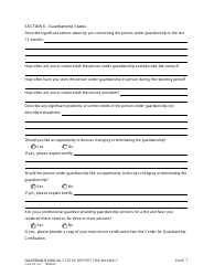 Form CAO GC9-4 Guardian's Annual Status Report for an Adult - Idaho, Page 7